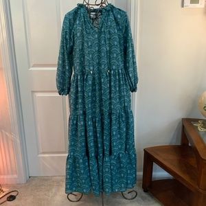 Elegant Teal Maxi Dress